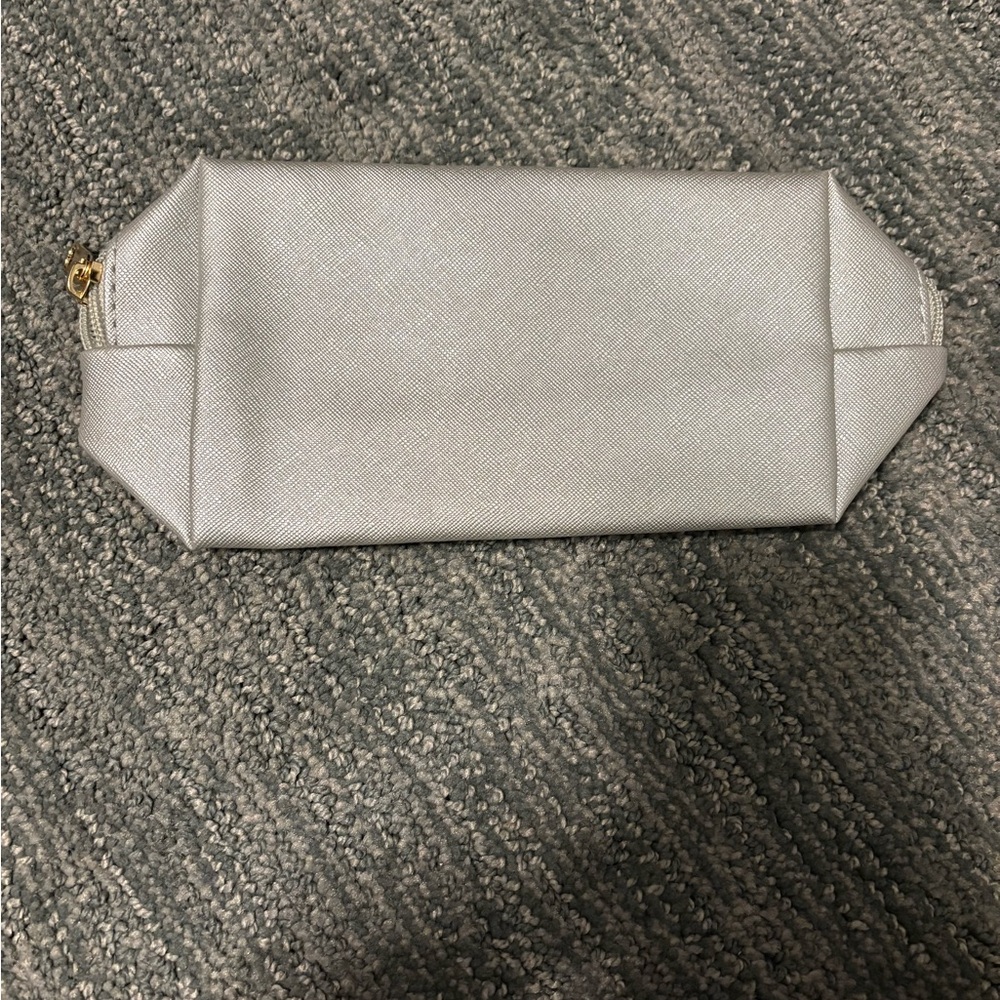 Silver Cosmetic Bag